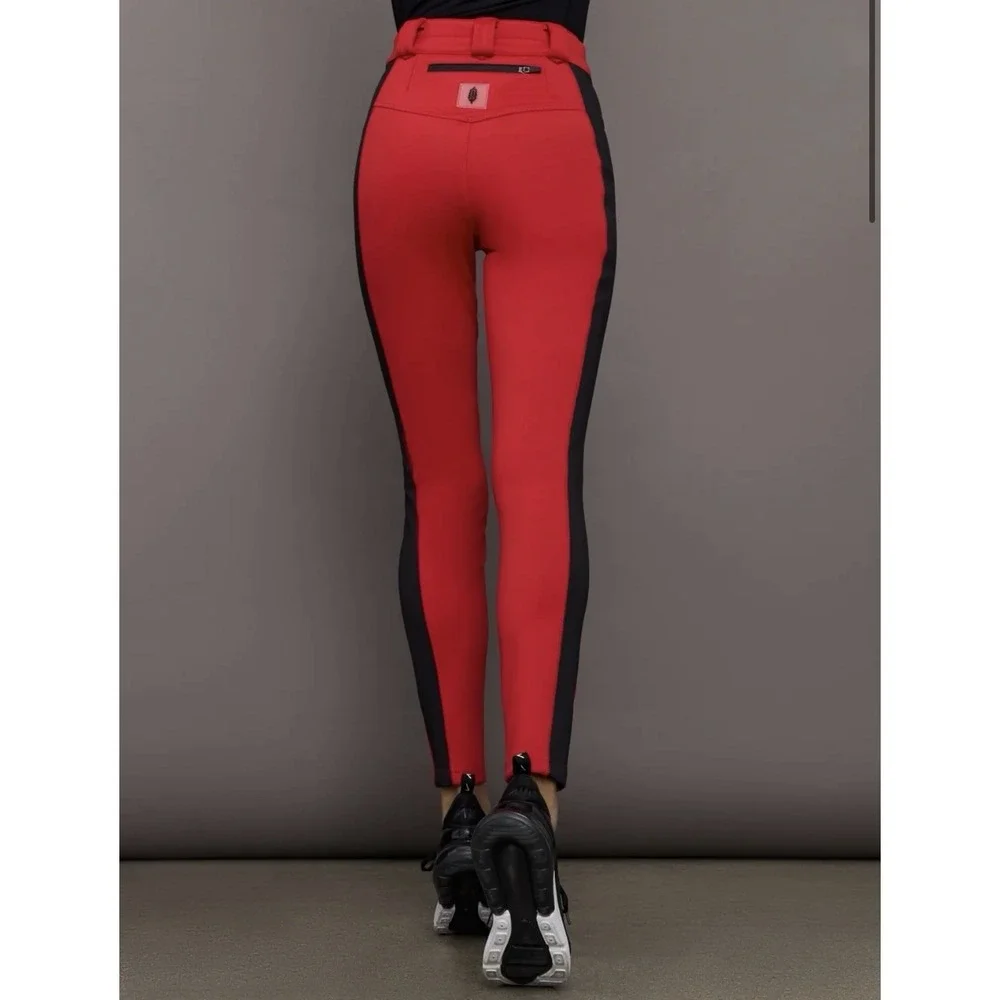 NWT Free People FP Movement Chill Factor Leggings Women's SKI pants Red $198